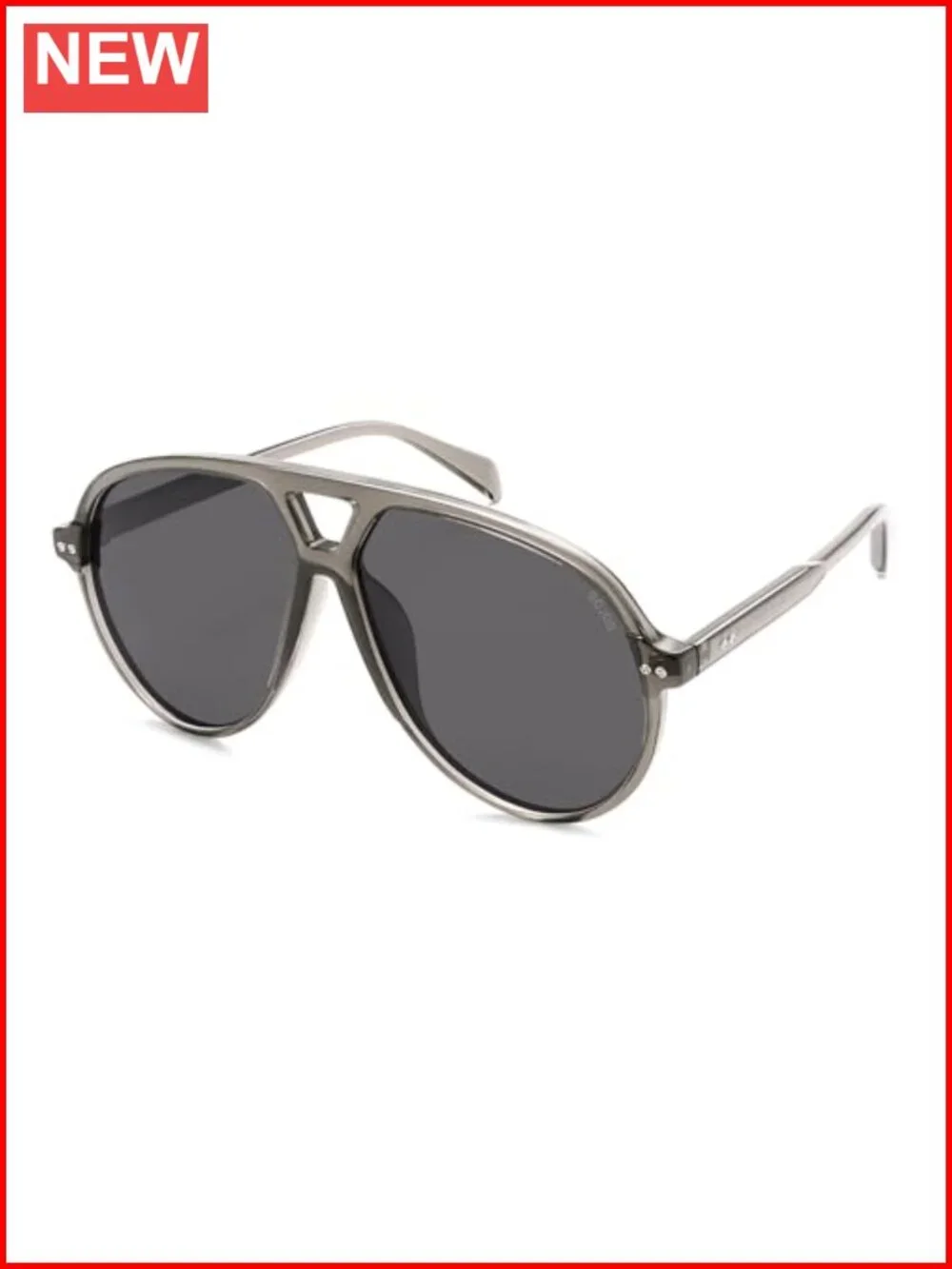 Oversized Retro Aviator Sunglasses with UV400 Protection